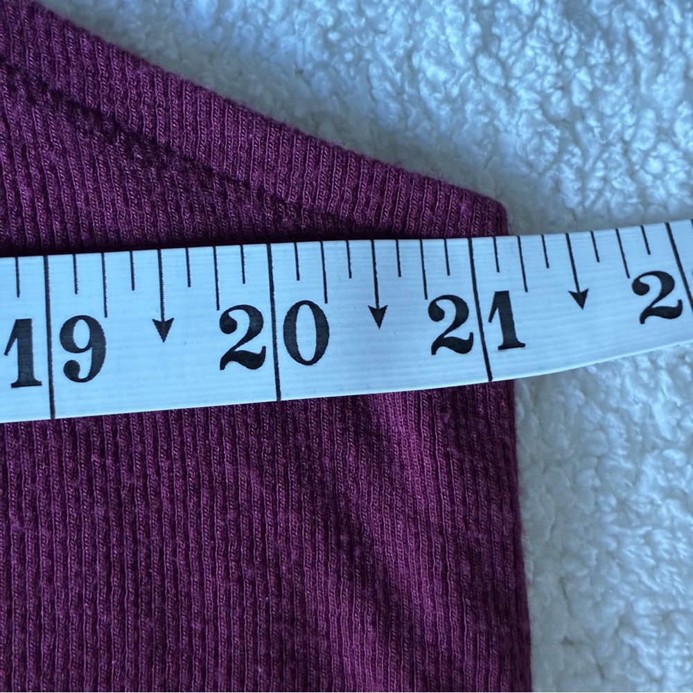 Athleta Well Rested Ribbed Sleep Tank XL Burgundy - Picture 5 of 12